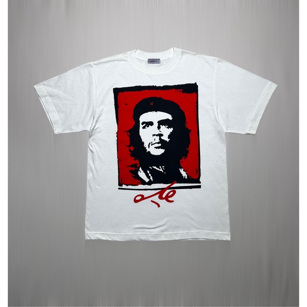 Vintage 90s Che Guevara Big Face T-Shirt Size L Caribbean Shirt Single Stitch